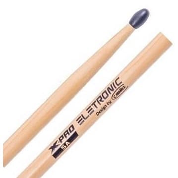 Baqueta C. Ibañez X-Pro Eletronic 5A com Ponta de Nylon mais Suave Perfeita p/ Bateria Eletrônica