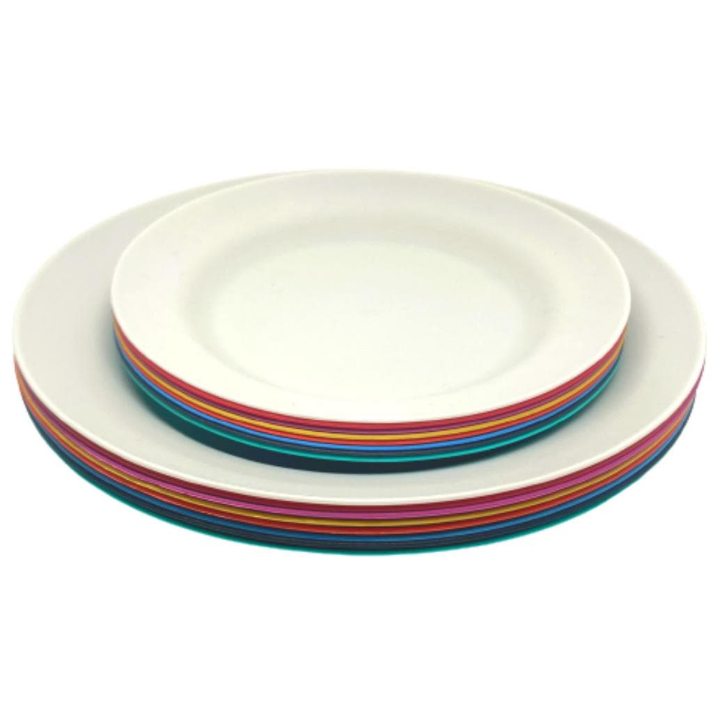 Kit 10 Prato Redondo Sortidos Merenda Refeição Lanche Escola