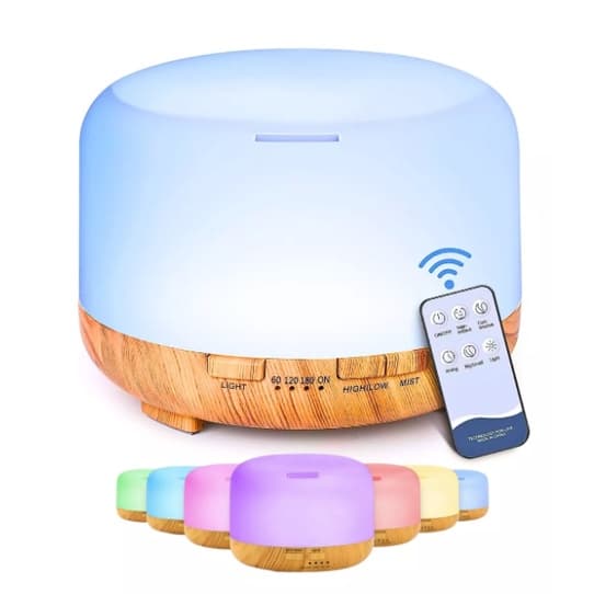 Difusor Aroma Essencial MD 500ML led aromaterapia bivolt com controle