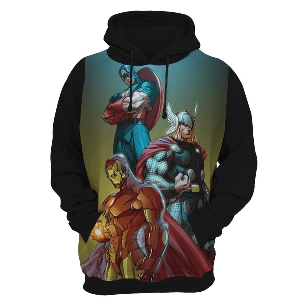 BLUSA DE FRIO VINGADORES MOLETOM CANGURU FULL MASCULINO