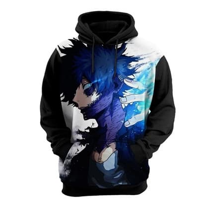 BLUSA DE FRIO MOLETOM FULL BOKU NO HERO PLUS SIZE