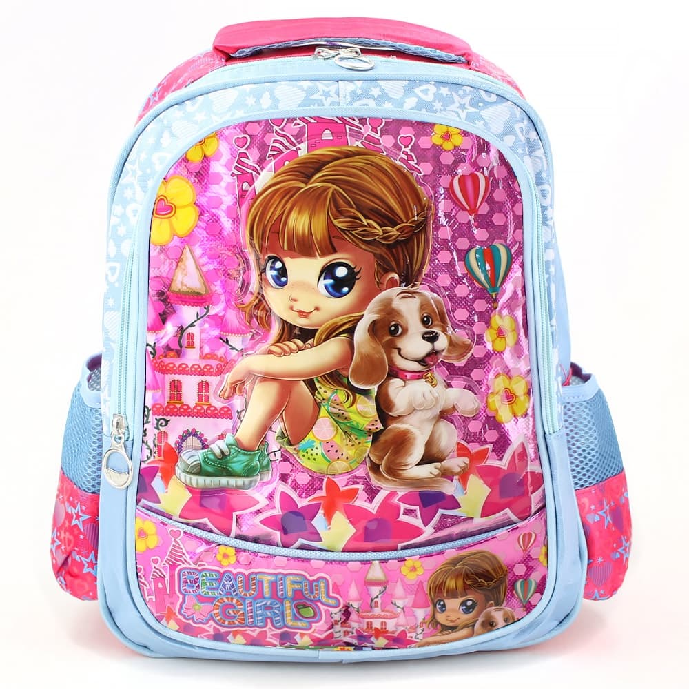 Mochila Infantil Escolar de Princesas Menina Bolsa de Costas Resistente Impermeável