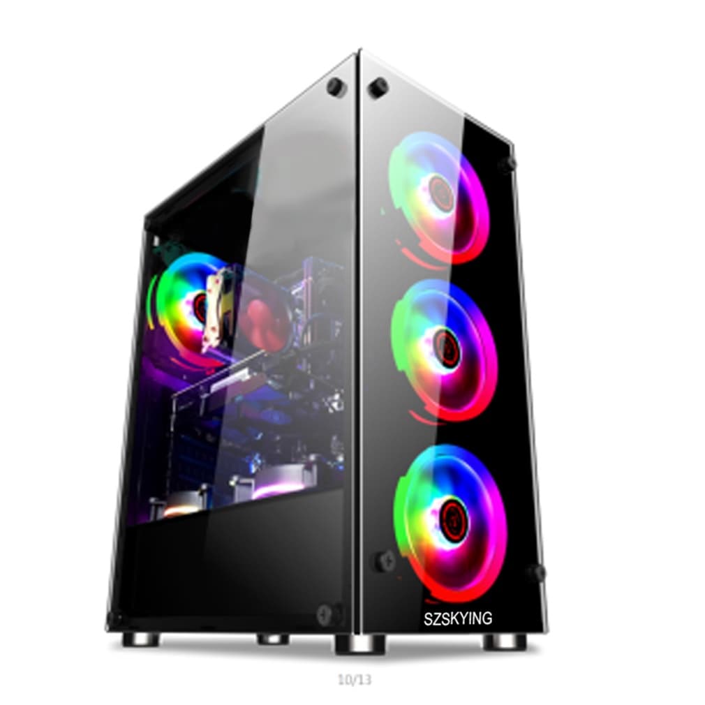 Gabinete Gamer Vidro Usb3.0 Xway 01150 Com 4 Fans Rgb