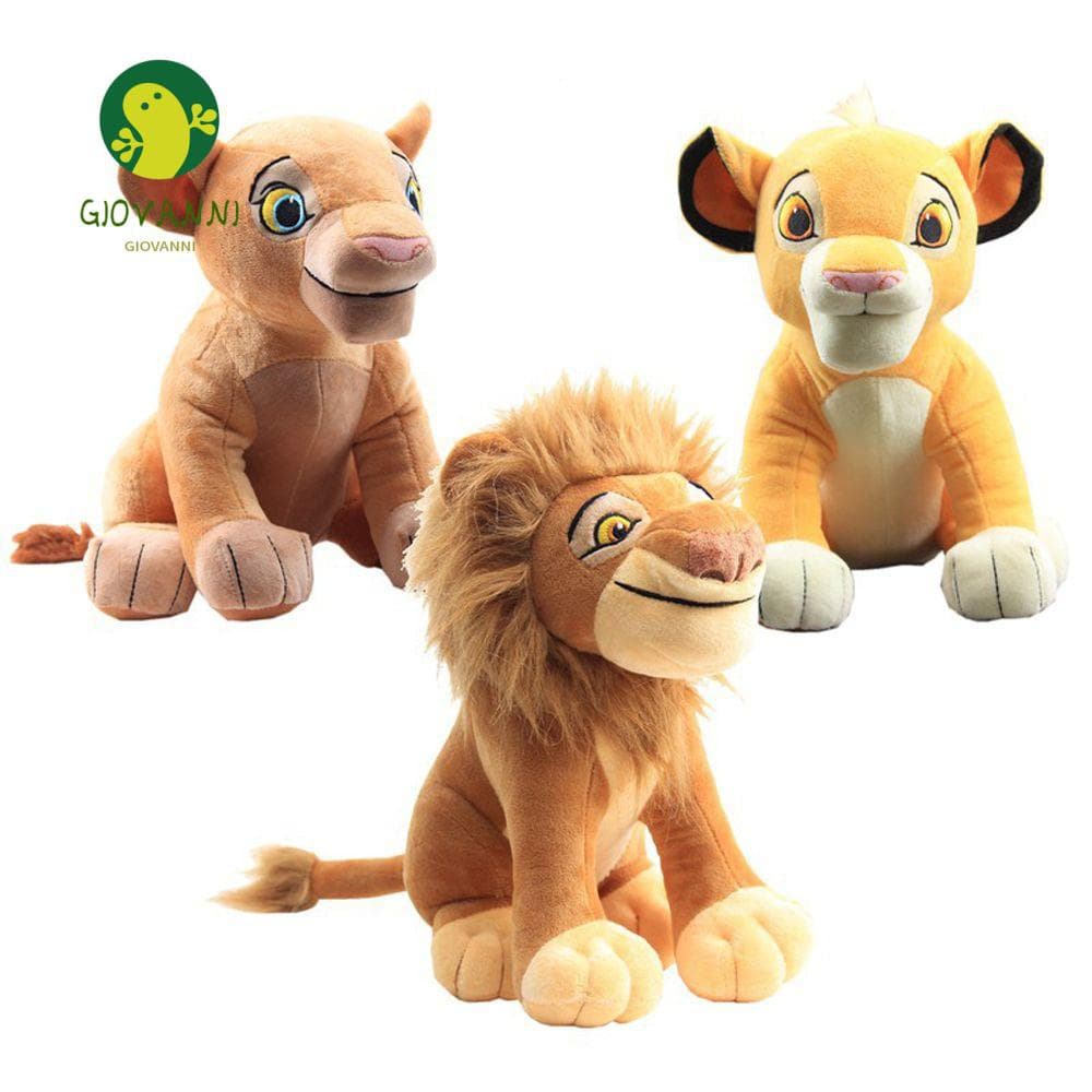 GIOVANNI 30 cm Animais de pelúcia Nala Boneca de pelúcia macia Mufasa Rei Leão Simba brinquedo de pelúcia