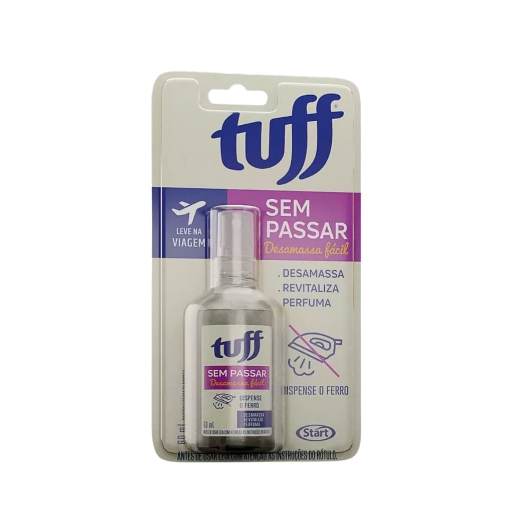 Tuff Sem Passar Desamassa Fácil Roupas PerfumaTira Odor 60ml