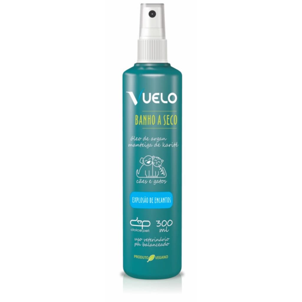 Banho a Seco Explosão de Encantos Vuelo Dolce Pet Cães e Gatos - 300 ml