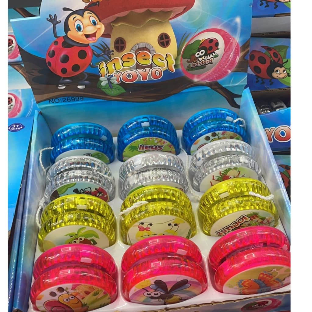 top toy3 unidades Super Ioiô Dinossauros Com Luz De Led Divertido Infantil