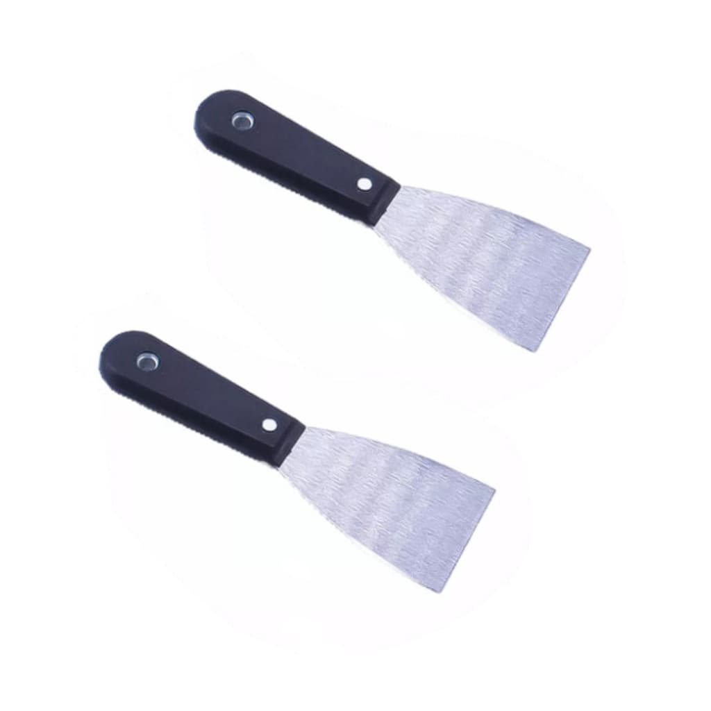 Kit 2 Espátula de Aço Aplicação de Textura remoção Sujeiras Ideal para Massa Corrida