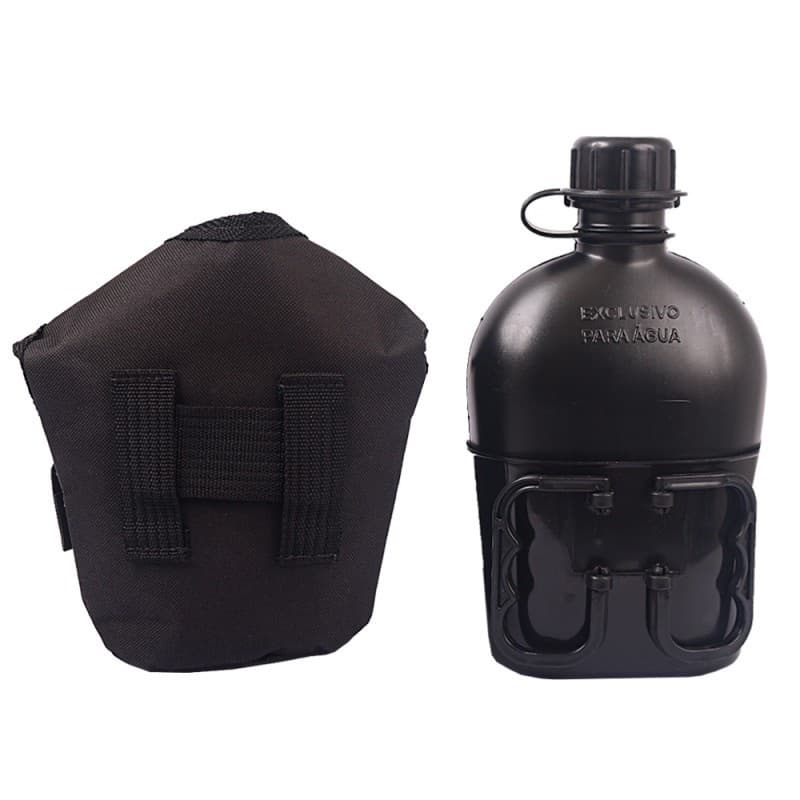Kit River Cantil + Caneco para Cantil Polipropileno + Porta Cantil USA sem Presilha Preto