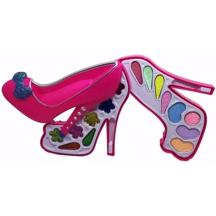 Kit Maquiagem Princesas Infantil Rosa Pink Sapato Brinquedo