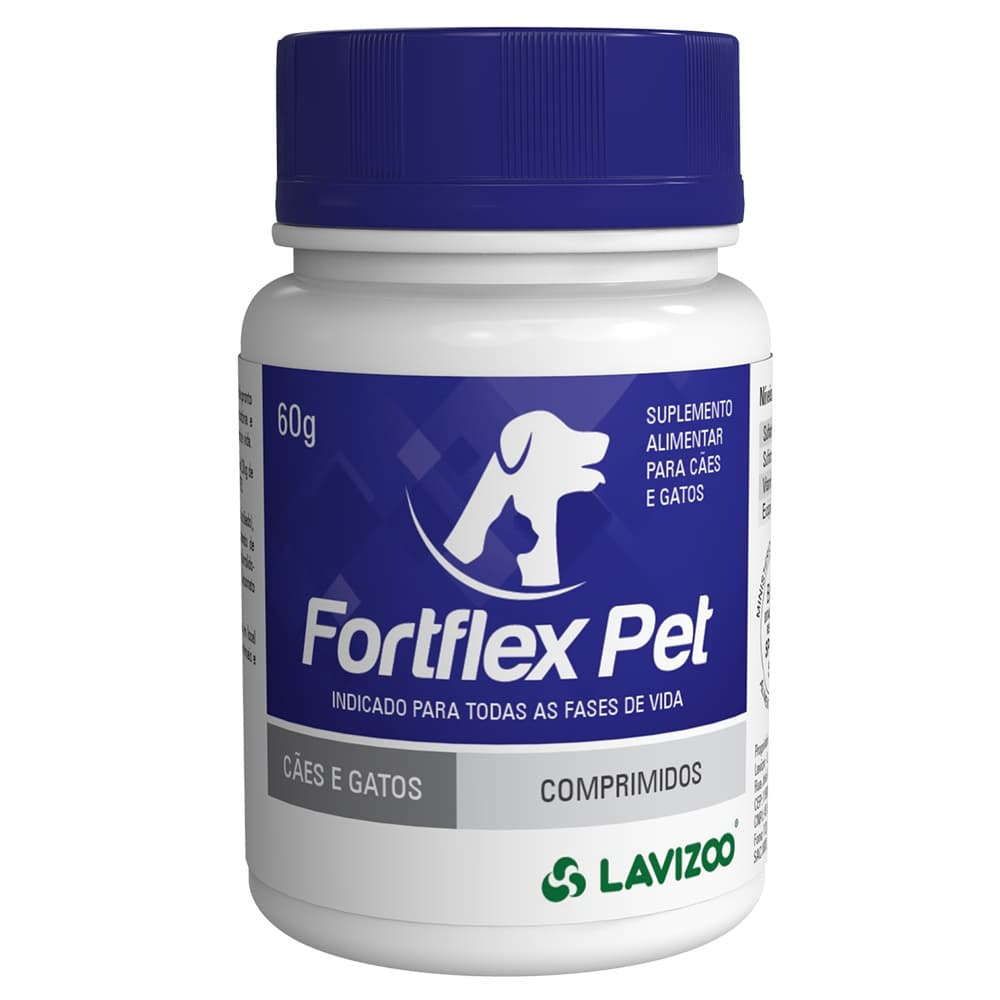 Fortflex Pet 60g Regenerador Articular Condroitina Cães Gatos