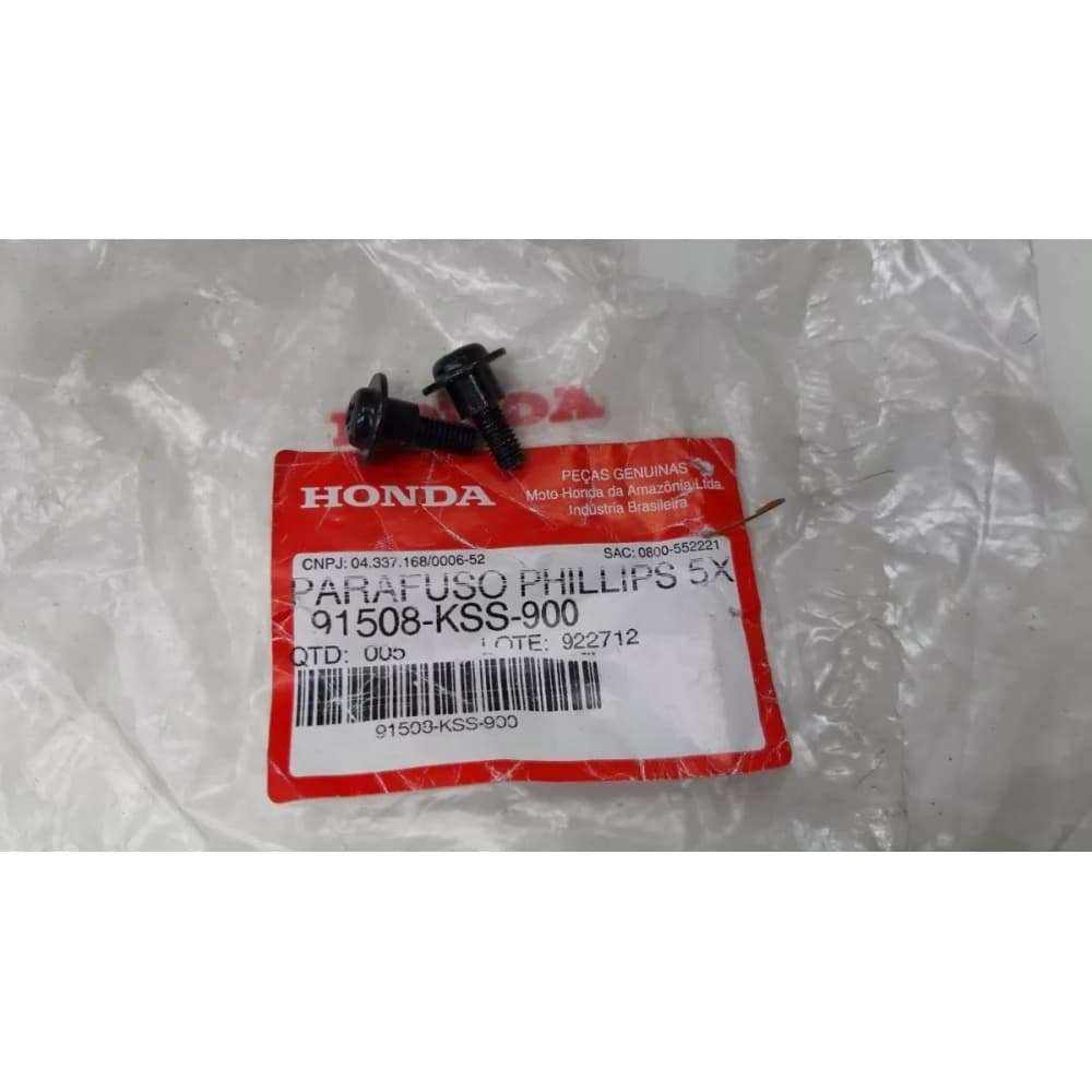 Par De Parafuso Fixação Carenagem Farol Tampa Painel NXR Bros 160 Original Honda 91508KSS900
