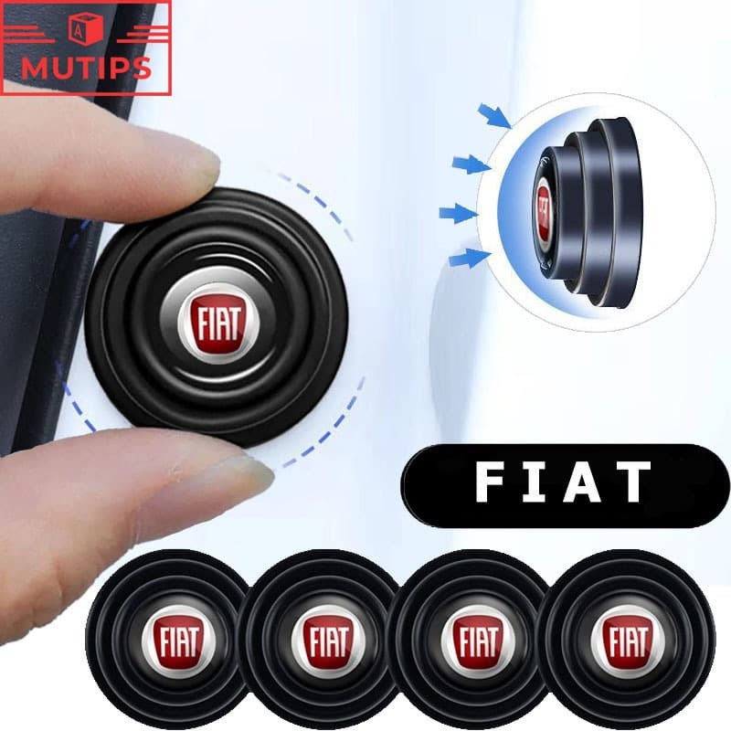 Fiat 1/4/8/12Pcs Autocolante Absorvente Anti-Choque Porta De Carro Borracha De Silicone Ruído Almofada Para Uno Toro 500 Bravo Punto Palio Argo Stilo Strada Mobi