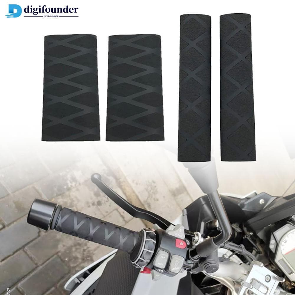 DIGIFOUNDER 2 pcs Capa de Punho Termoencolhível Universal para Moto – Antiderrapante e Proteção de Manoplas e Alavancas