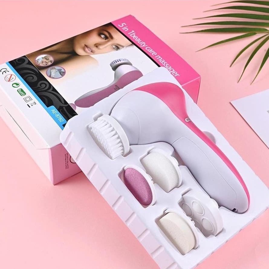 Escova Facial Elétrica Esfoliante limpeza Massageadora 5/1 Portátil