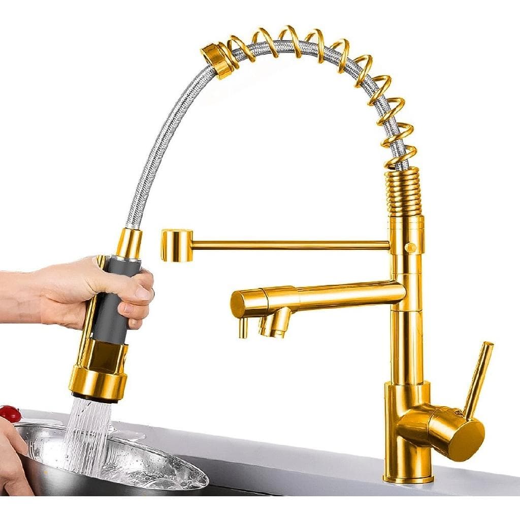 Torneira De Cozinha Monocomando Gourmet Qualidade Superior Dourado