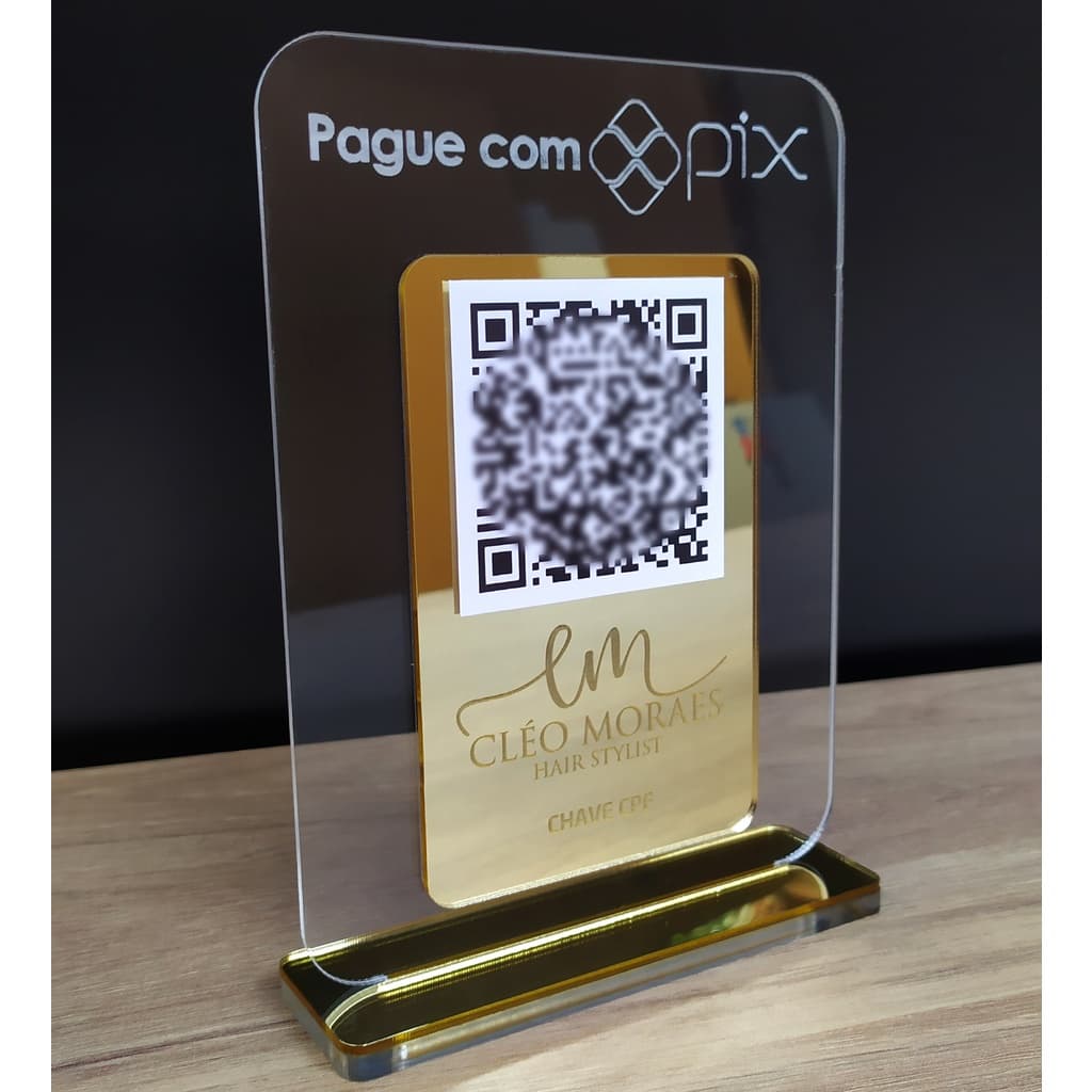 Placa Qr Code Personalizada Com Sua Logo