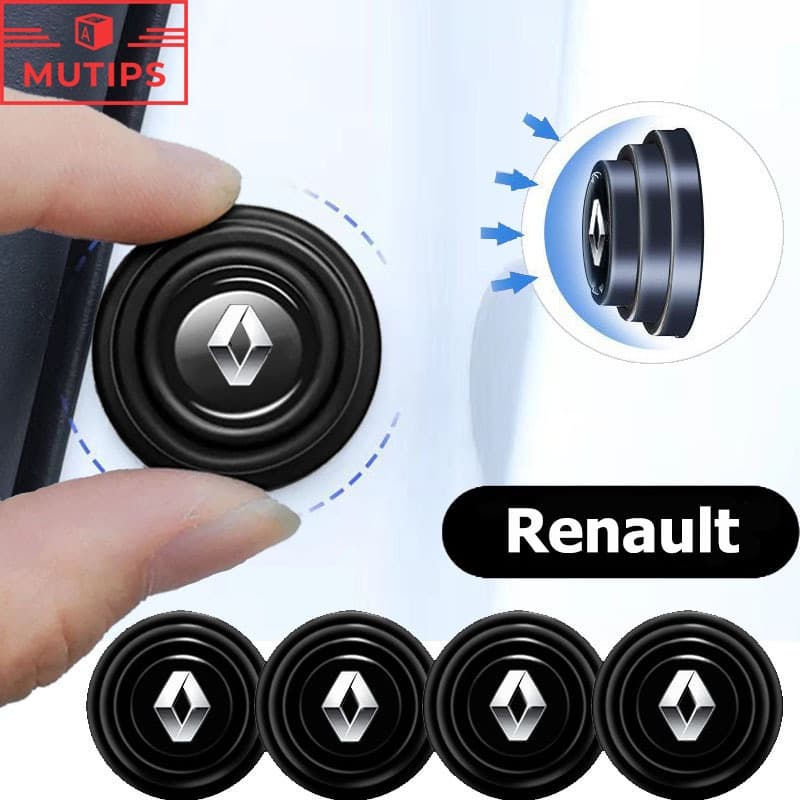 Renault 1/4/8/12Pcs Autocolante Anti-Choque Para Porta De Carro De Borracha De Silicone Ruído Clio Fluence Duster Megane 2 Sandero Kwid Logan Captur Scenic Kiger Koleos