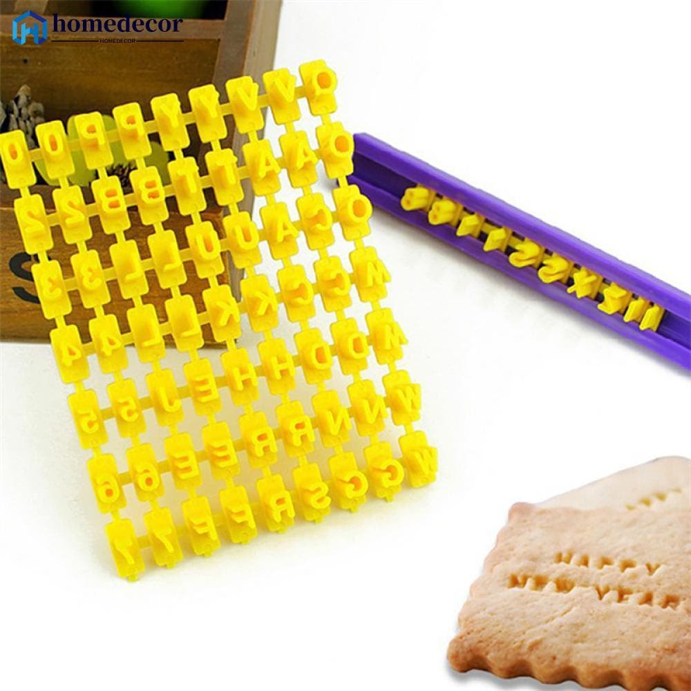 HOMEDECOR Biscoitos Impressão Do Alfabeto Para Assar Molde Gofragem A9R3
