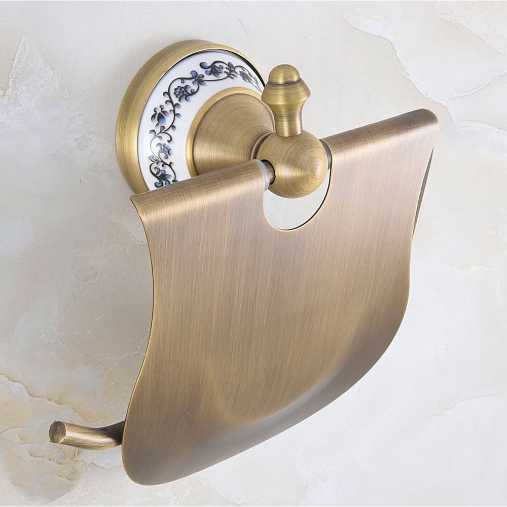 Suporte De Papel Higiênico De Latão Antigo , Parede Para Rolo , Cabide De Tecido , Acessórios De Banheiro 2ba774