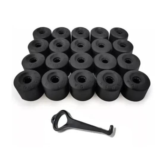 Kit Capa Parafuso p/ Roda Vw Amarok para parafuso 19mm - Com 5 A 20 Peças + 1 Chave