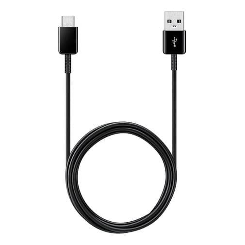 Cabo Usb 3.0 Samsung Preto Com Entrada Usb  Saída Usb Tipo C