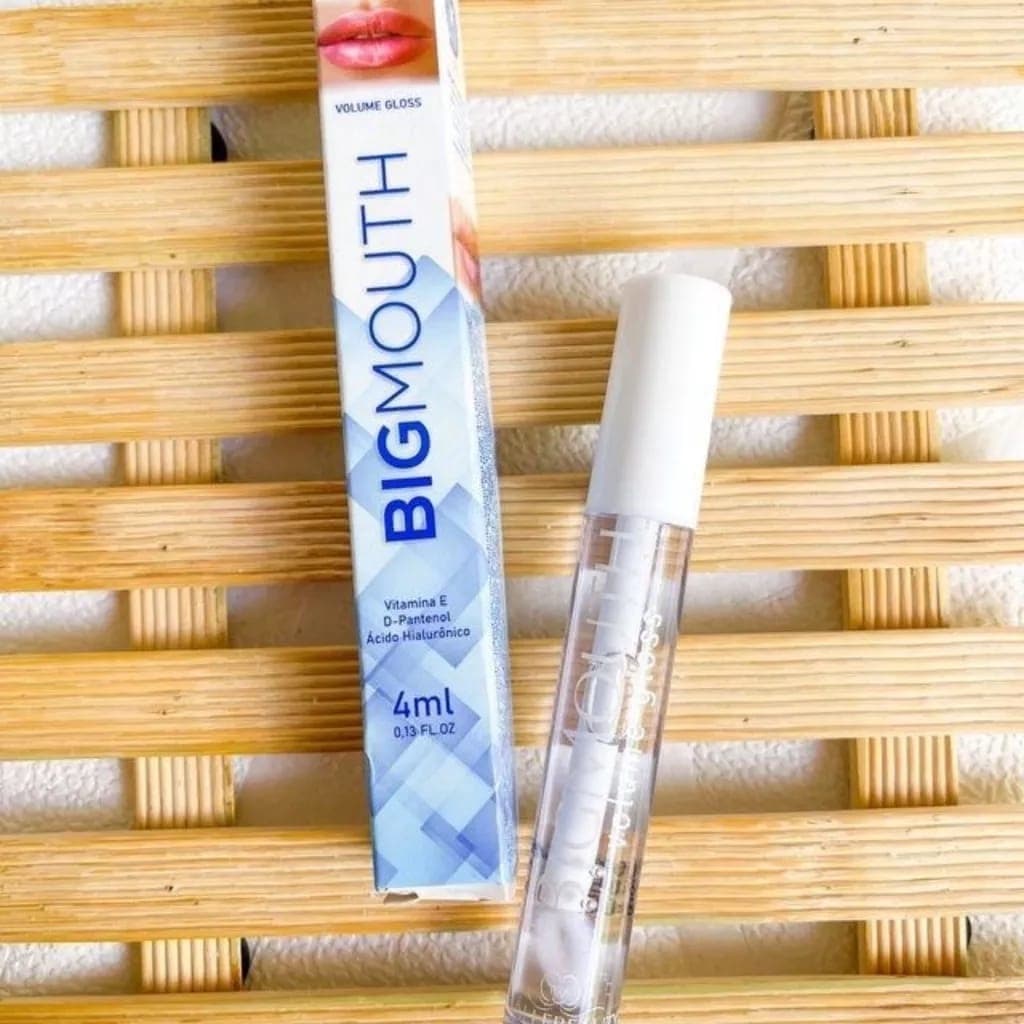 Gloss Labial Lip Balm Hidratante Volume BigMouth Incolor -  PhálleBeauty 4ml