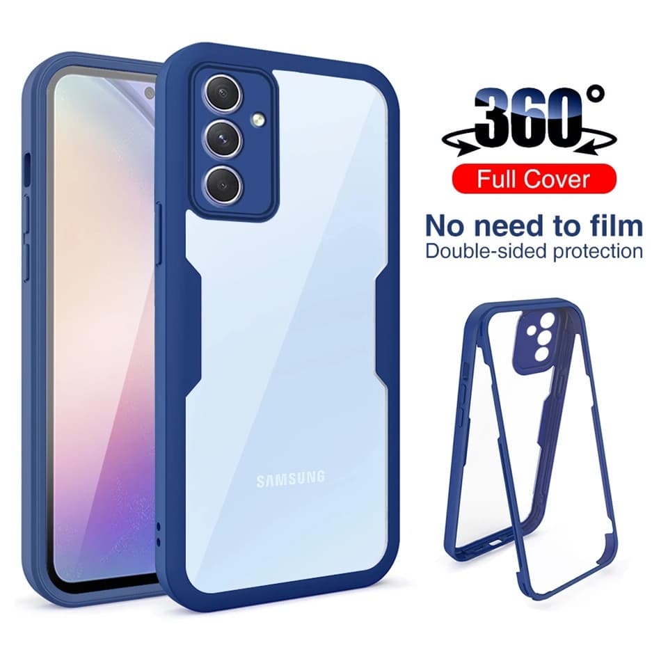 Para SAMSUNG A34 5G A14 5G 4G A24 4G A04E A03 A54 360 Graus Proteção Total Da Caixa De Silicone