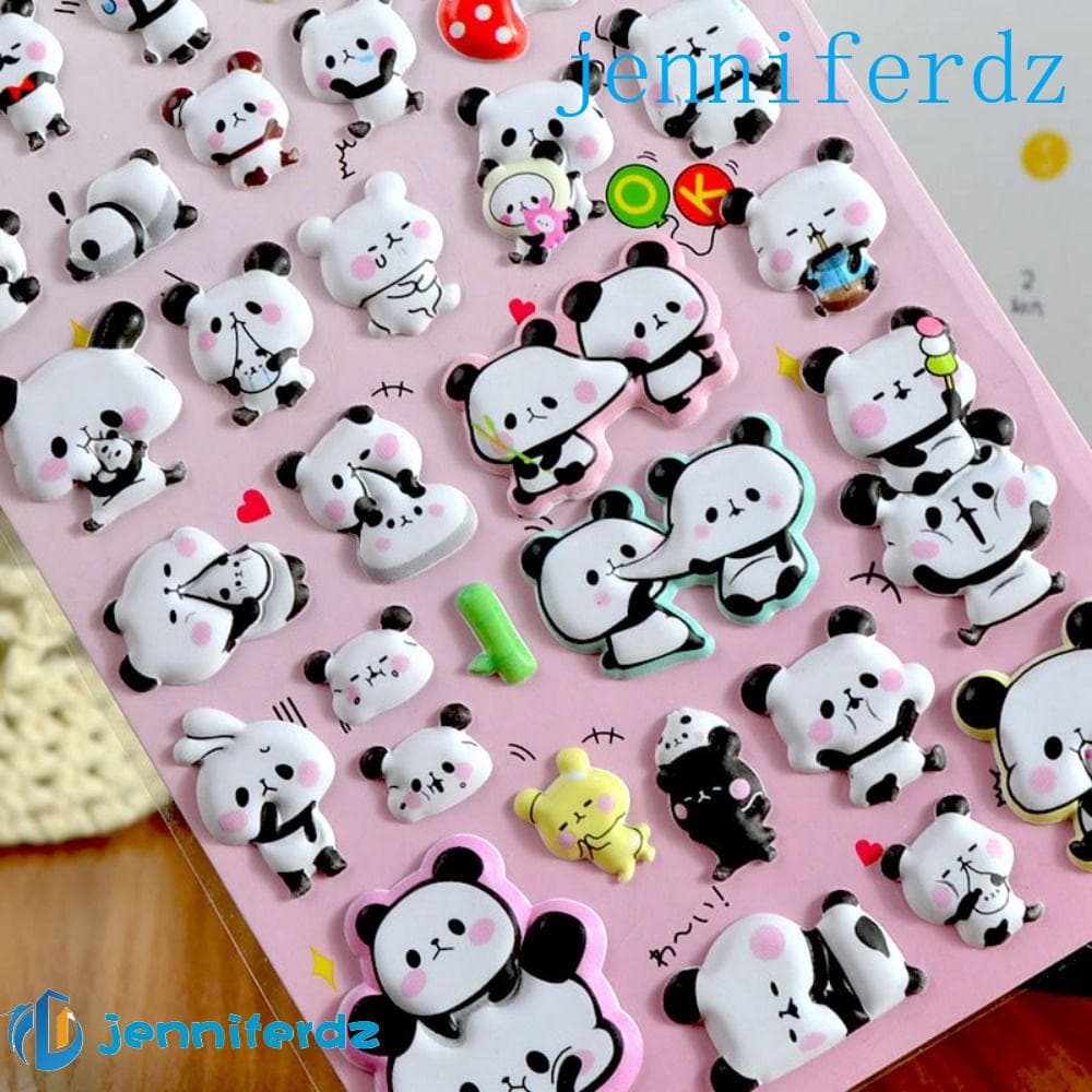 Adesivo De Panda AJENNIFER , Bolha De Caixa À Prova D'água PVC Fofo De Urso De Morango D