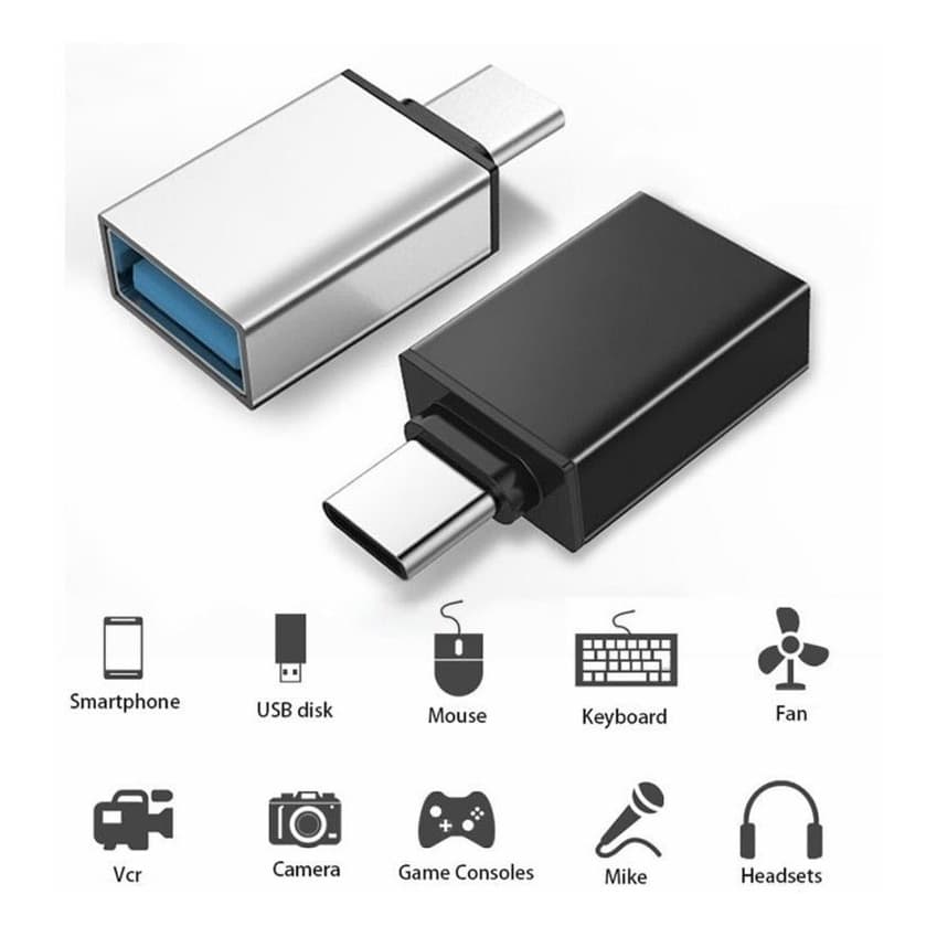Adaptador Otg Usb Tipo C Para Usb Celular Tablet Notebook Pc