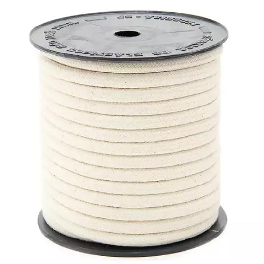 Cordão Trançado São José de Algodão Cru Ref.3044 8mm 20mts