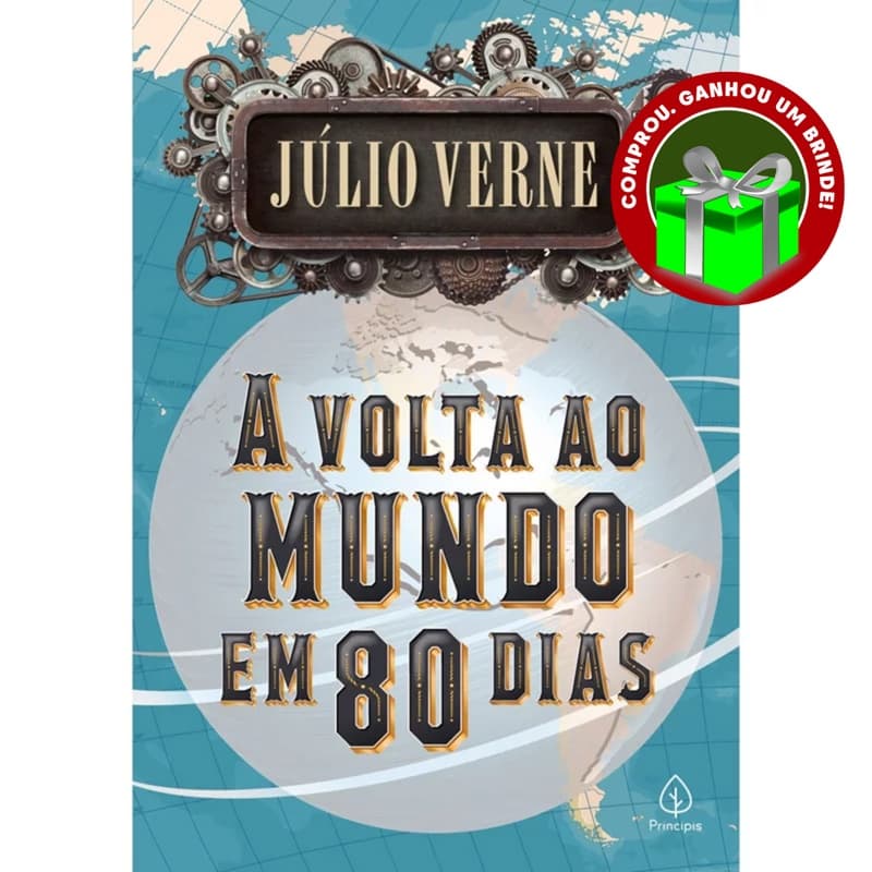 Livro A volta ao mundo em 80 dias Júlio Verne Principis Inteligência Emocional