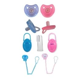 Chupeta 100% Silicone  mais, Escovinha, Prendedor, Porta Chupeta Marca Baby Nany