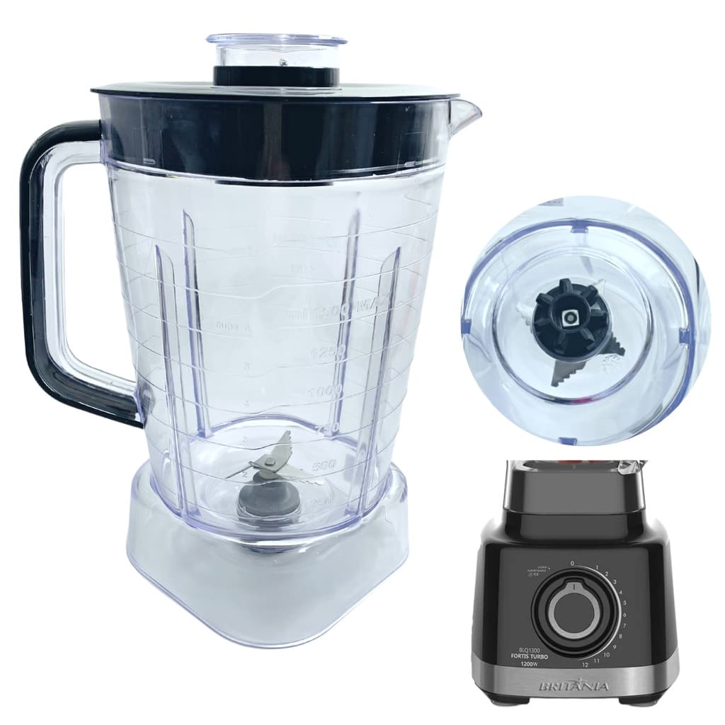 Copo de Liquidificador Britania BLQ1300 FORTIS TURBO