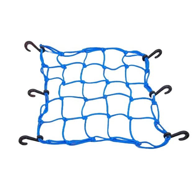 Rede Elástica Aranha 35 x 35cm Azul Moto Capacete Bagageiro
