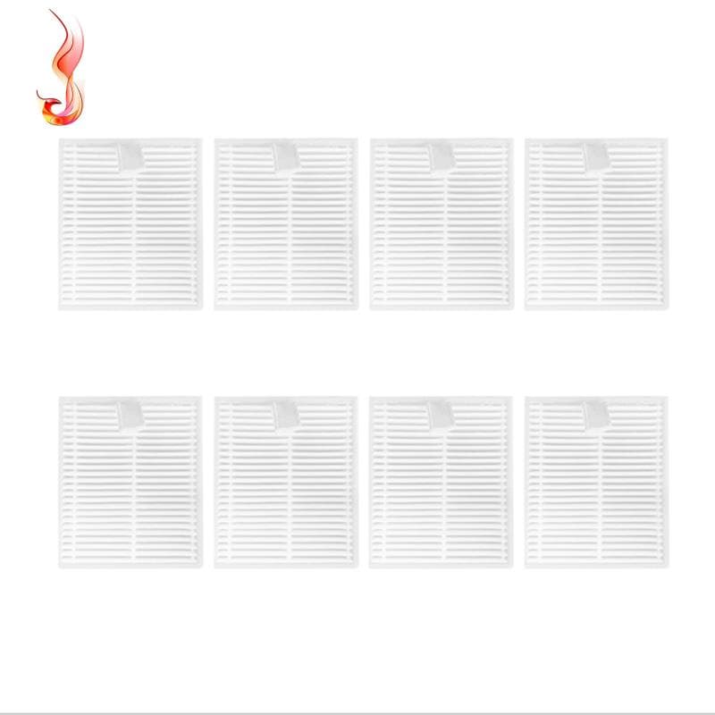 8Pcs Para Xiaomi E10 E12 B112 Robô Aspirador De Peças De Reposição De Filtros Acessórios