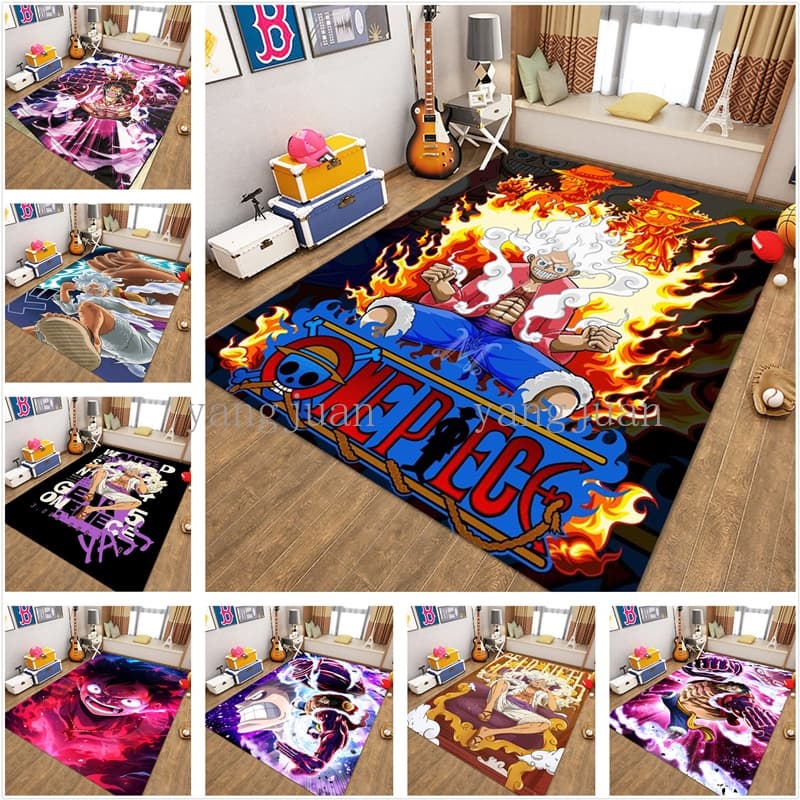 Tapete Anime Rei Pirata Munch D . Luffy Mat Quarto Sofá Banheiro Absorvente De Água Antiderrapante Área De Entrada Grand