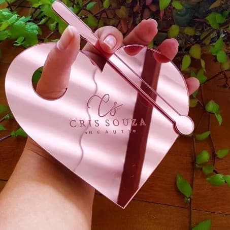 Paleta Mistura Make Acrílico Espelhado Personalizada