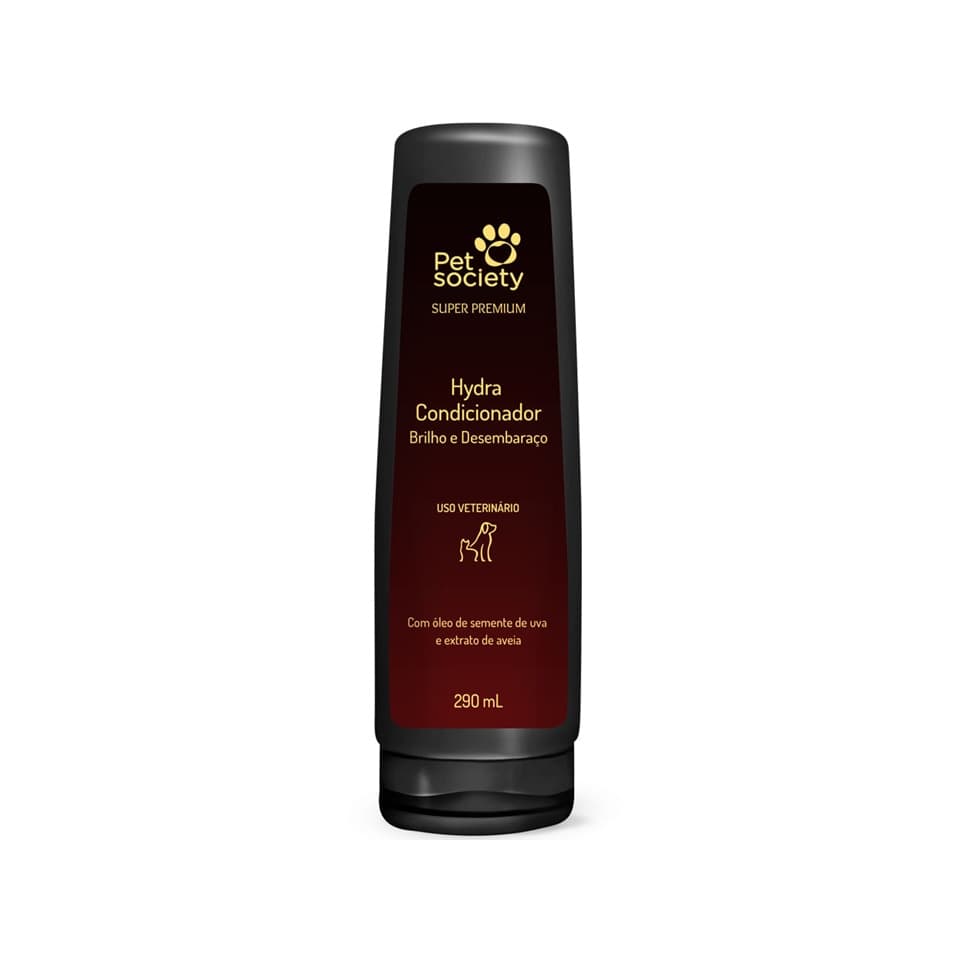Condicionador Brilho E Desembaraço Hydra Pet Society 290ml