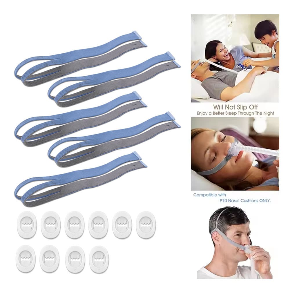 Faixa De Cabeça CPAP De Substituição Compatível Com AirfitP10 , Tiras De Máscara Clipes De Ajuste
