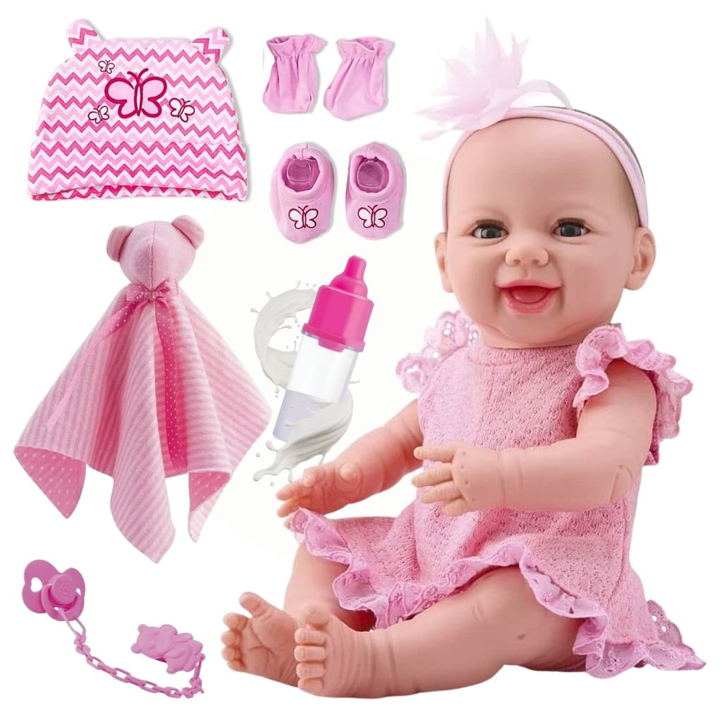 Kit Boneca Bebê Diver Dengo com acessórios exclusivos