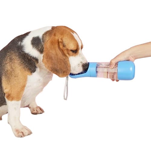 490ML 2 Em 1 Garrafa De Água Portátil Para Gatos Cães E Dispensador Multifuncional WJ 1009