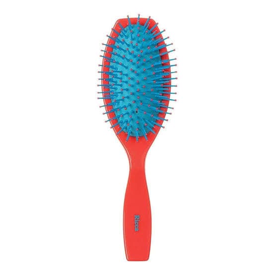 Escova cabelo ricca cereja oval almofadada