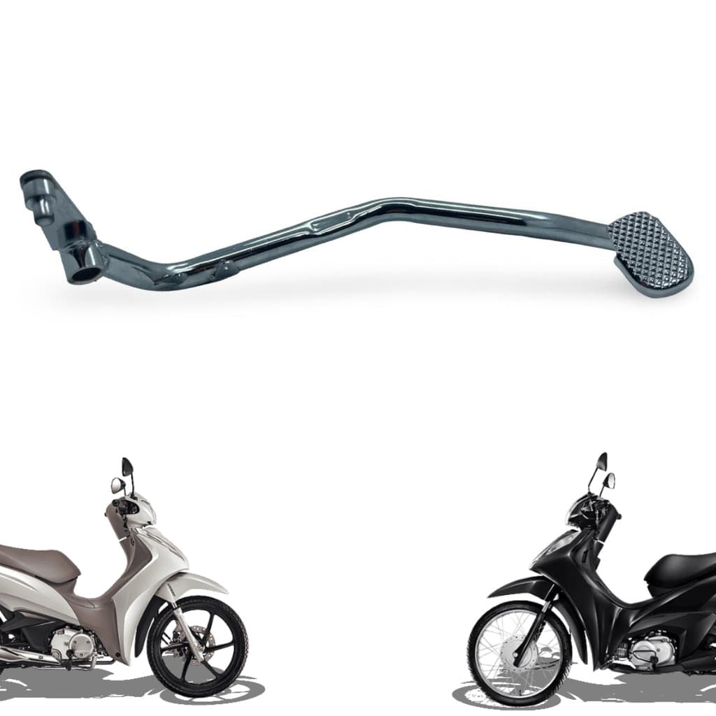 PEDAL DE FREIO BIZ 125 2018 Á 2024 COMBINADO CROMADO ALTA QUALIDADE