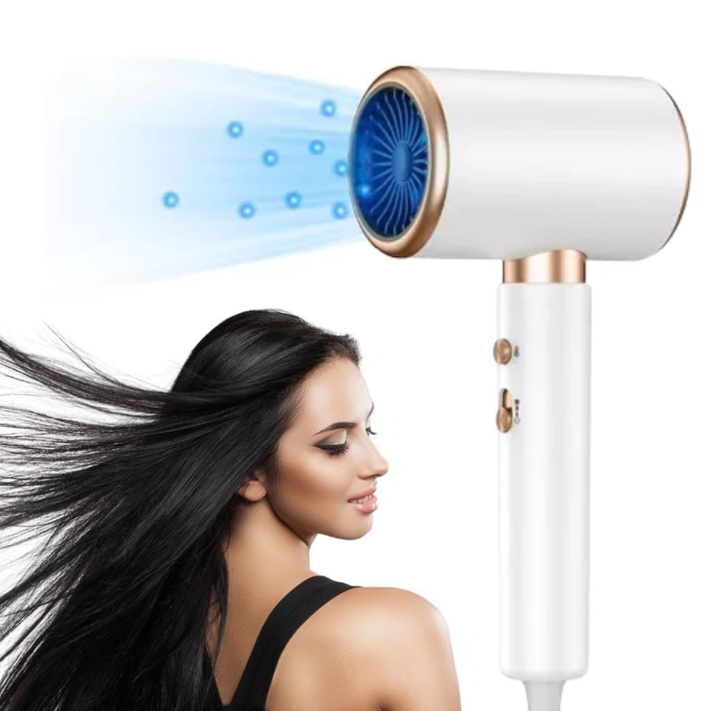 Secador de Cabelo de Parede P/ Banheiro Quente & Frio 110V(1200W) - 220V(1800W)