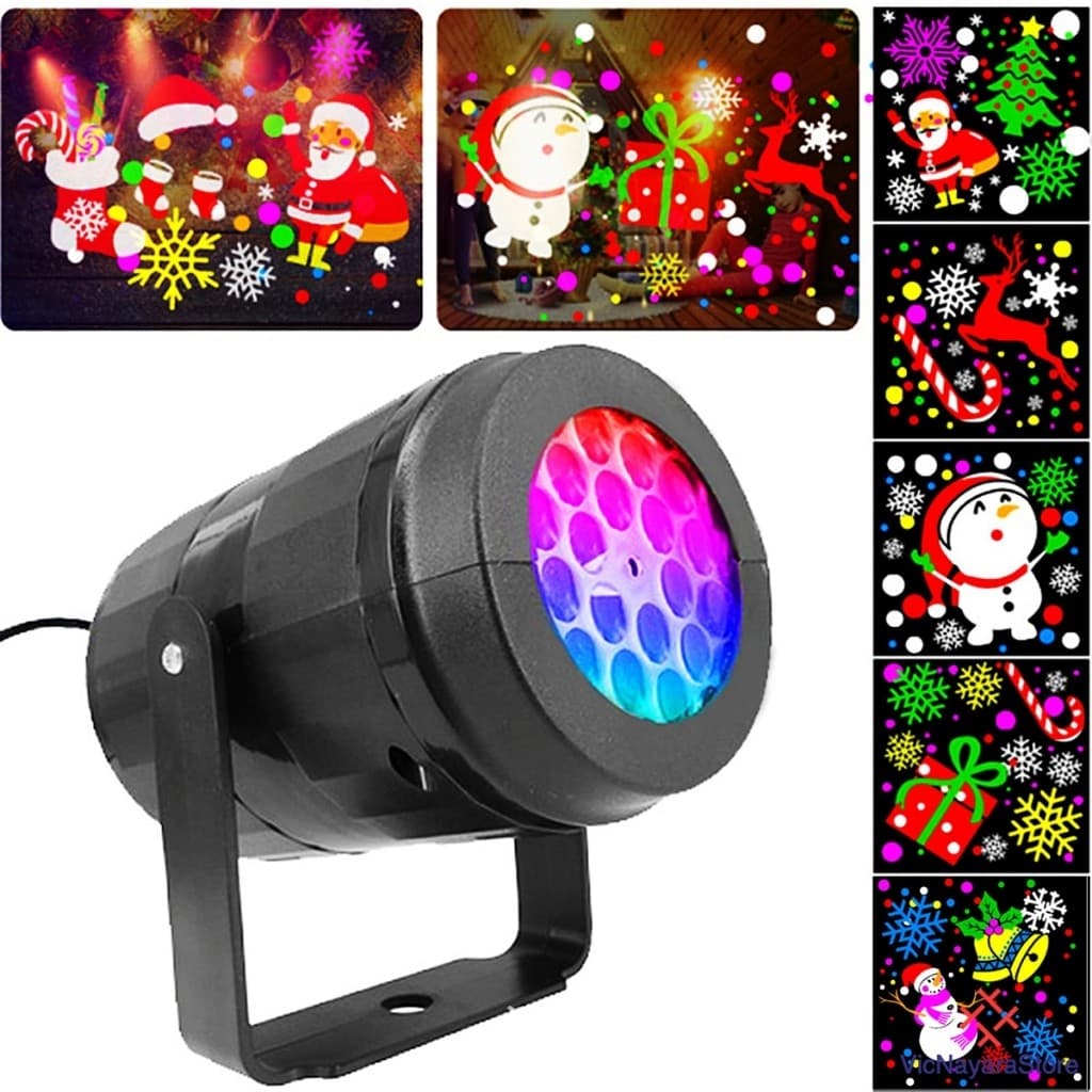 Projetor Decoração Natalina E Jardim Movimento A Laser