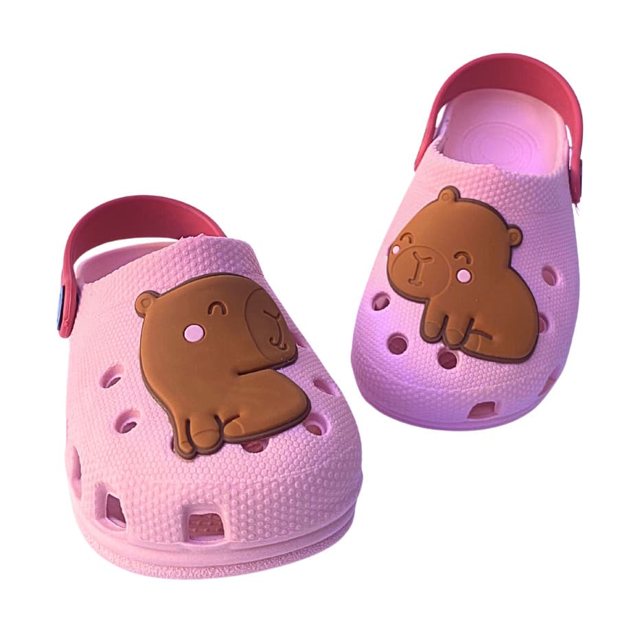 babuche infantil para meninas capivara fofo antiderrapante papete