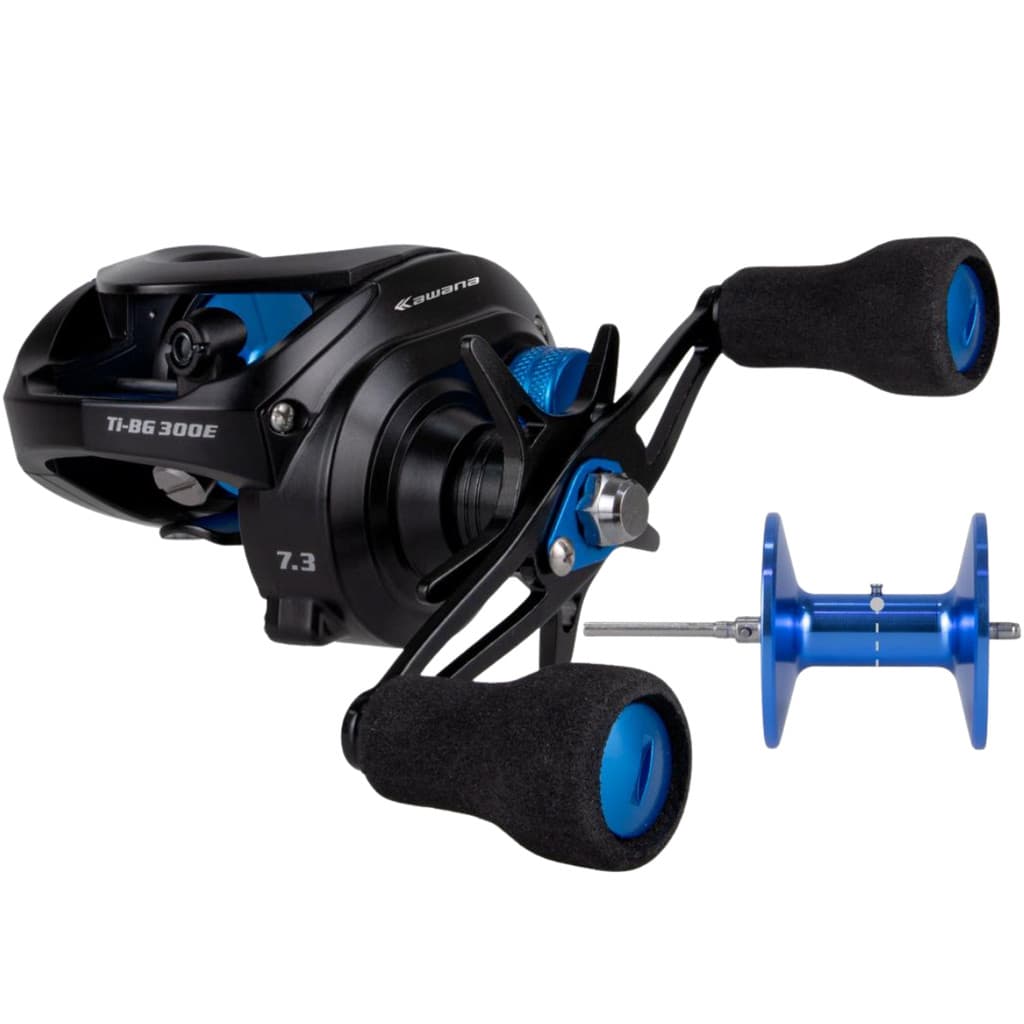 Carretilha Tigon Bg 300 Drag 13,6kg Água doce ou salgada cor preto lado da manivela esquerdo