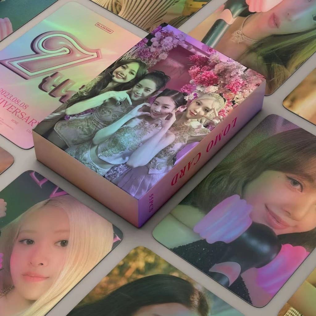 55pcs/box BLACK-PINK 7o Ann Photocards Lomo Cards Coleção Kpop Cartões Postais Para Fãs