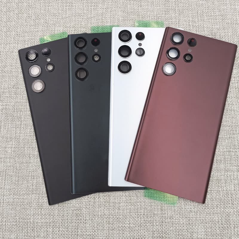 Capa De Vidro Traseira Para Samsung S22 Ultra 5G , Bateria , Painel Traseiro , Porta , Peças De Reposição Galaxy S22Ultr